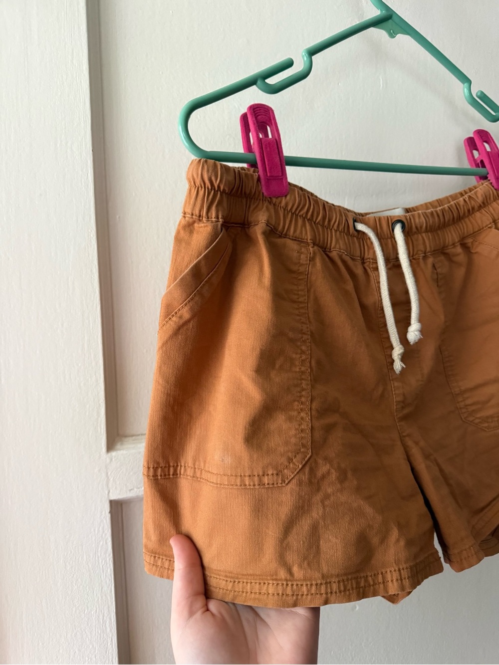 Pact Organic Cotton Women's Rust Drawstring Casual Shorts - Picture 9 of 10